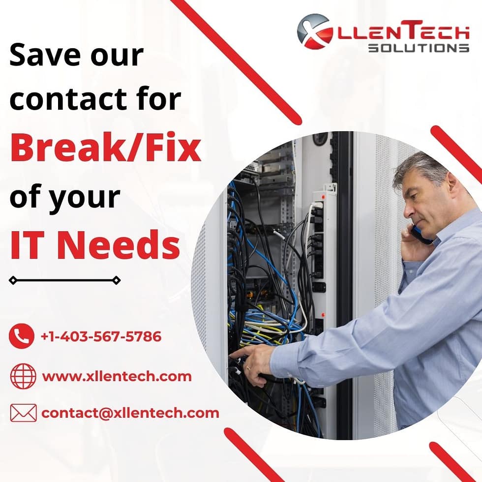 Save our contact for Break/Fix of your IT Needs